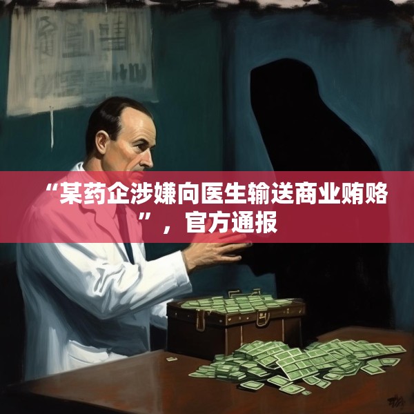 “某药企涉嫌向医生输送商业贿赂”，官方通报