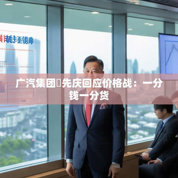 广汽集团閤先庆回应价格战：一分钱一分货