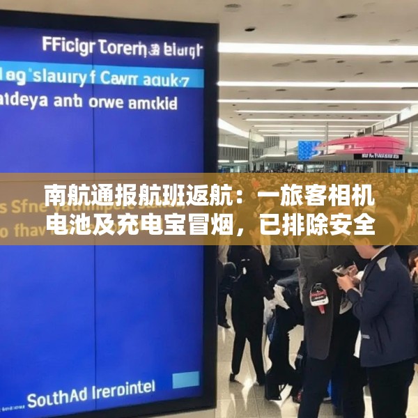 南航通报航班返航：一旅客相机电池及充电宝冒烟，已排除安全风险