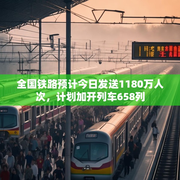 全国铁路预计今日发送1180万人次，计划加开列车658列