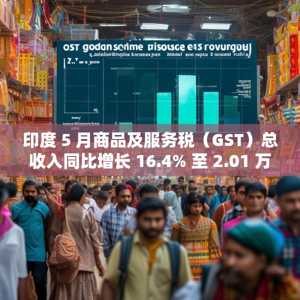 印度 5 月商品及服务税（GST）总收入同比增长 16.4% 至 2.01 万亿卢比
