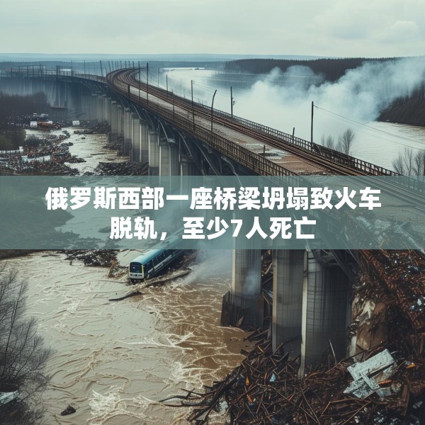 俄罗斯西部一座桥梁坍塌致火车脱轨，至少7人死亡