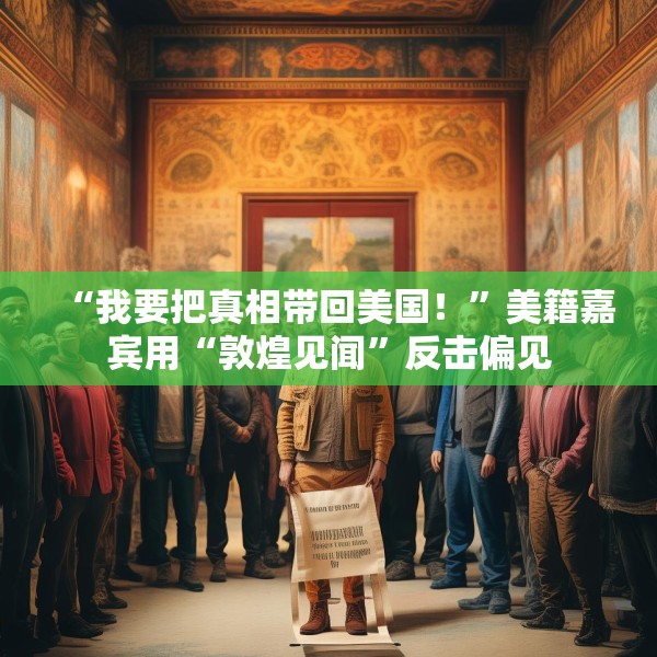 “我要把真相带回美国！”美籍嘉宾用“敦煌见闻”反击偏见