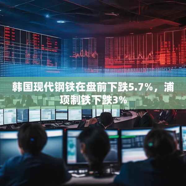 韩国现代钢铁在盘前下跌5.7%，浦项制铁下跌3%