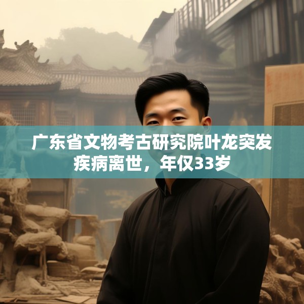 广东省文物考古研究院叶龙突发疾病离世，年仅33岁