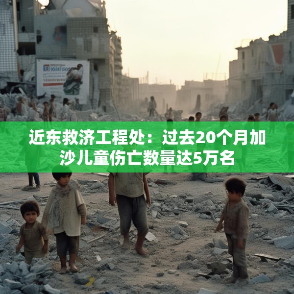 近东救济工程处：过去20个月加沙儿童伤亡数量达5万名