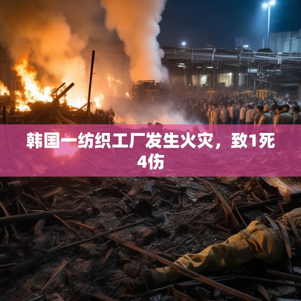 韩国一纺织工厂发生火灾，致1死4伤