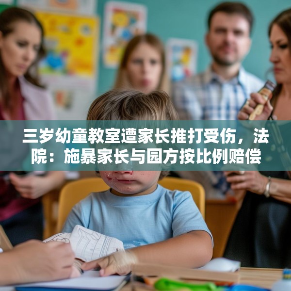 三岁幼童教室遭家长推打受伤，法院：施暴家长与园方按比例赔偿