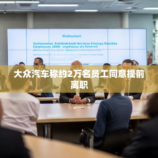 大众汽车称约2万名员工同意提前离职