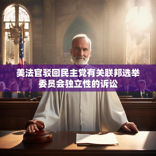 美法官驳回民主党有关联邦选举委员会独立性的诉讼