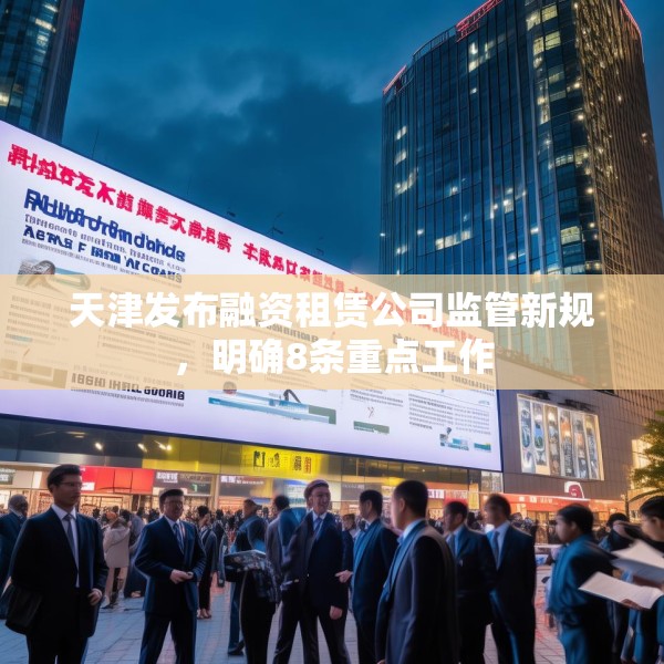 天津发布融资租赁公司监管新规，明确8条重点工作