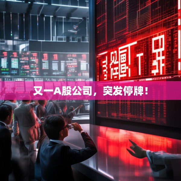 又一A股公司，突发停牌！