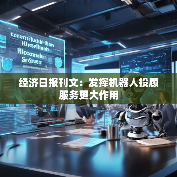 经济日报刊文：发挥机器人投顾服务更大作用