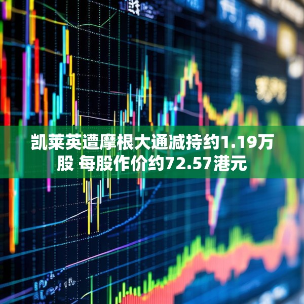 凯莱英遭摩根大通减持约1.19万股 每股作价约72.57港元