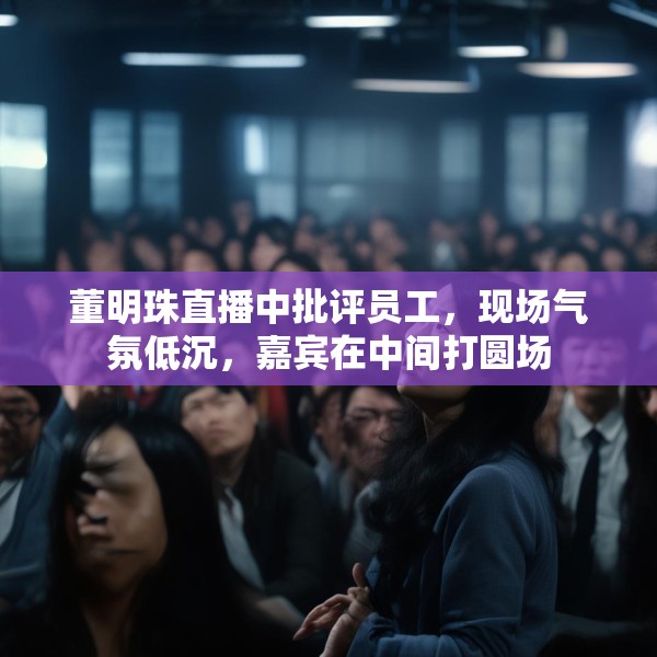 董明珠直播中批评员工，现场气氛低沉，嘉宾在中间打圆场