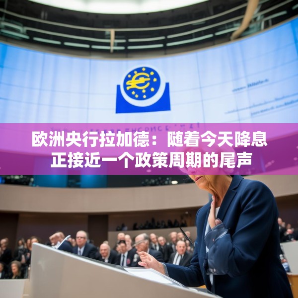 欧洲央行拉加德：随着今天降息 正接近一个政策周期的尾声