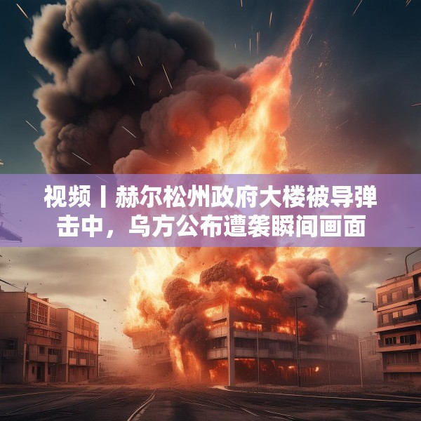 视频丨赫尔松州政府大楼被导弹击中，乌方公布遭袭瞬间画面