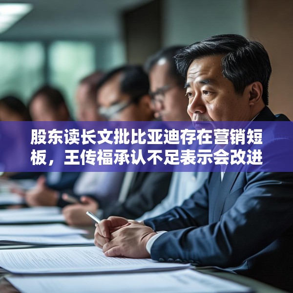 股东读长文批比亚迪存在营销短板，王传福承认不足表示会改进