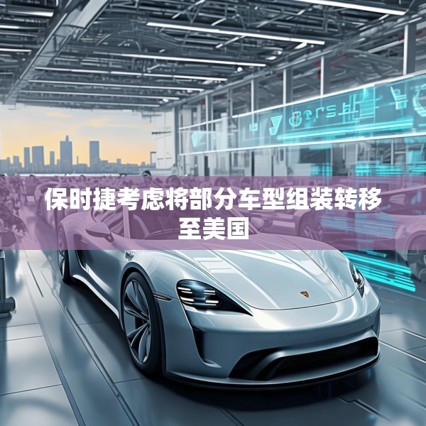 保时捷考虑将部分车型组装转移至美国