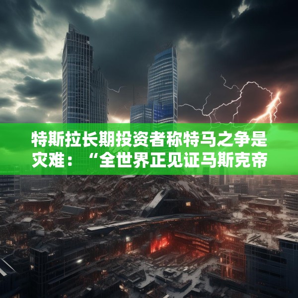 特斯拉长期投资者称特马之争是灾难：“全世界正见证马斯克帝国的瓦解”