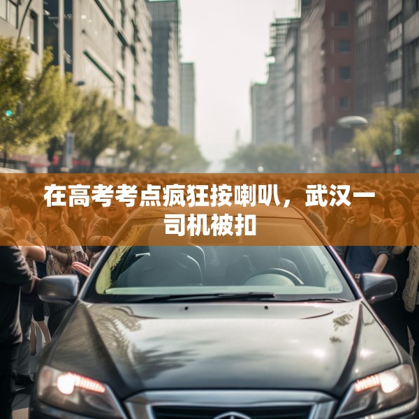 在高考考点疯狂按喇叭，武汉一司机被扣