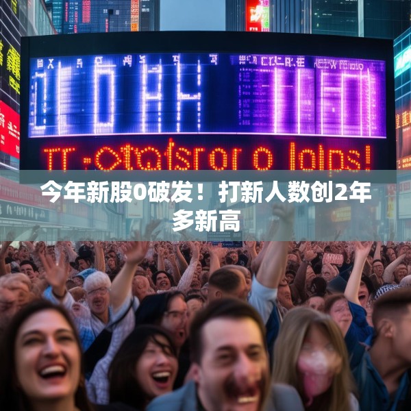今年新股0破发！打新人数创2年多新高