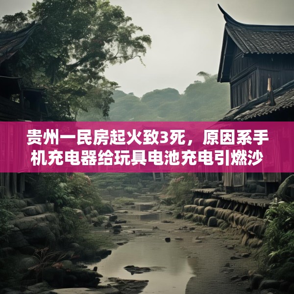 贵州一民房起火致3死，原因系手机充电器给玩具电池充电引燃沙发