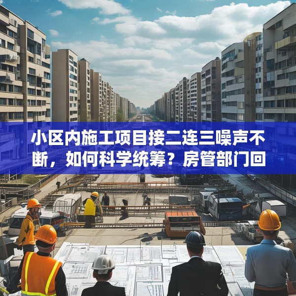 小区内施工项目接二连三噪声不断，如何科学统筹？房管部门回应