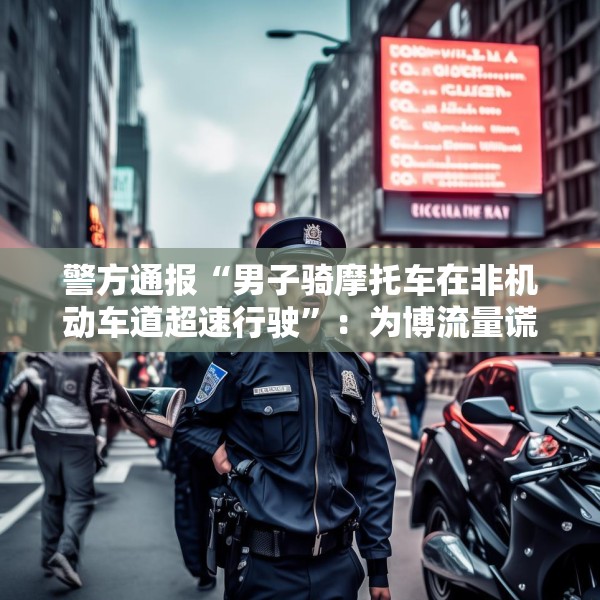 警方通报“男子骑摩托车在非机动车道超速行驶”：为博流量谎称赶考，将处罚