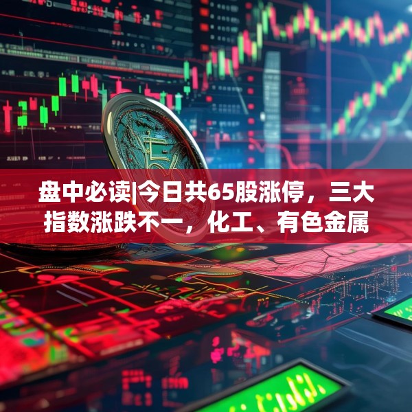 盘中必读|今日共65股涨停，三大指数涨跌不一，化工、有色金属概念逆势活跃