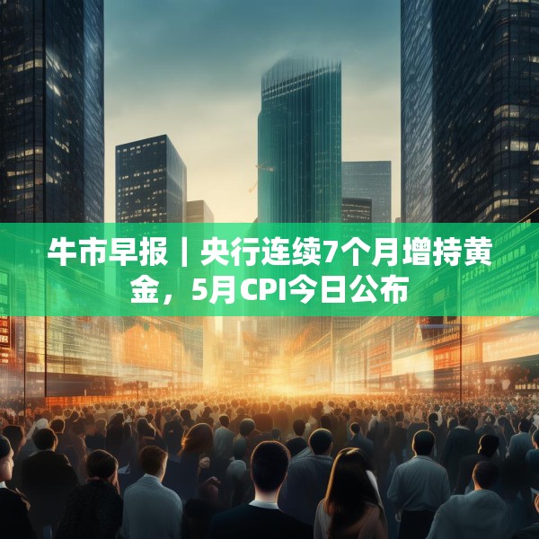 牛市早报｜央行连续7个月增持黄金，5月CPI今日公布