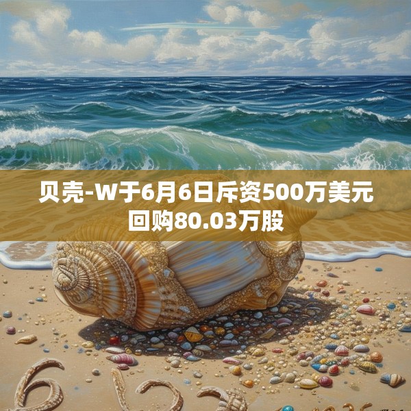 贝壳-W于6月6日斥资500万美元回购80.03万股