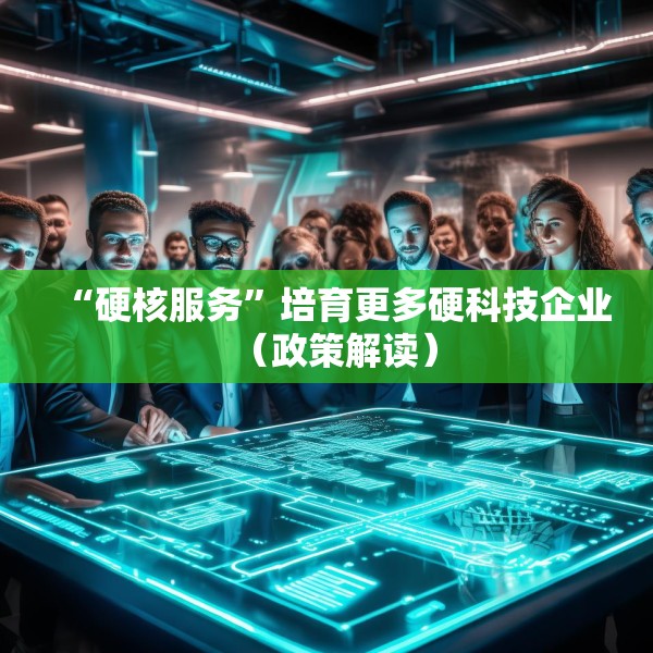 “硬核服务”培育更多硬科技企业（政策解读）