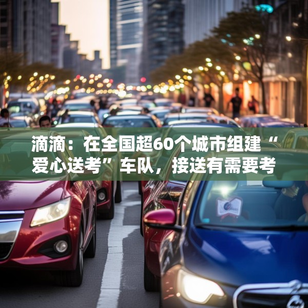 滴滴：在全国超60个城市组建“爱心送考”车队，接送有需要考生往返考场