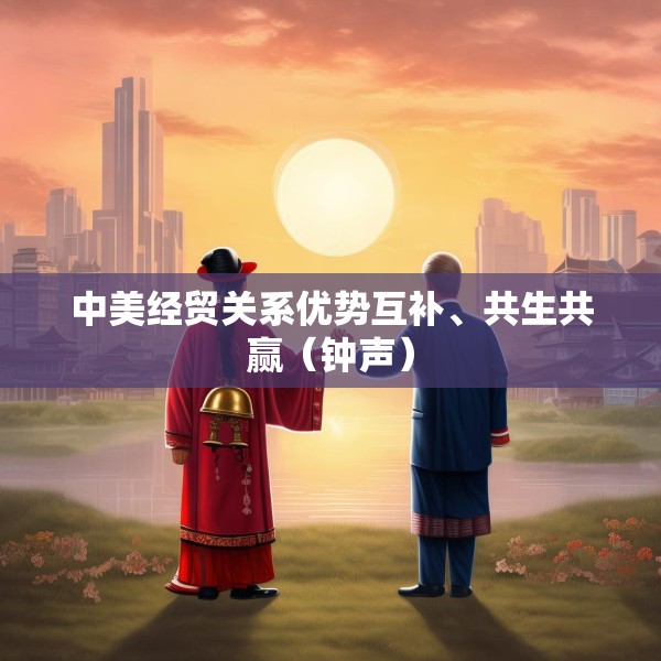 中美经贸关系优势互补、共生共赢（钟声）