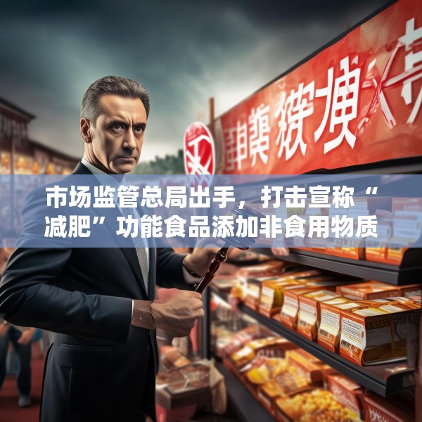 市场监管总局出手，打击宣称“减肥”功能食品添加非食用物质违法行为