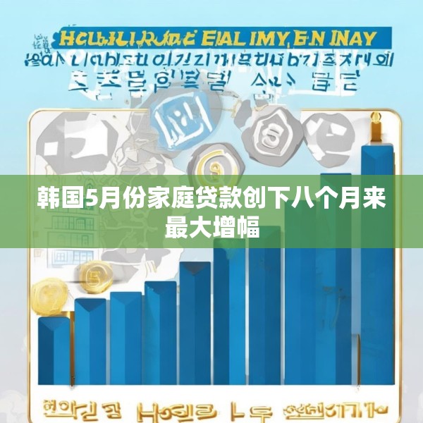 韩国5月份家庭贷款创下八个月来最大增幅
