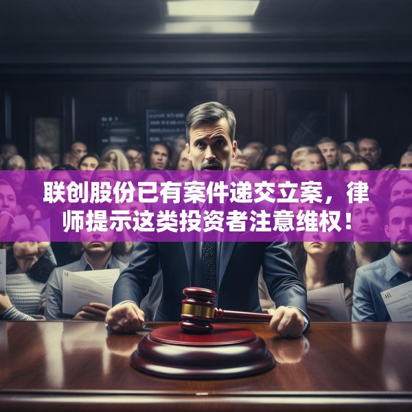 联创股份已有案件递交立案，律师提示这类投资者注意维权！