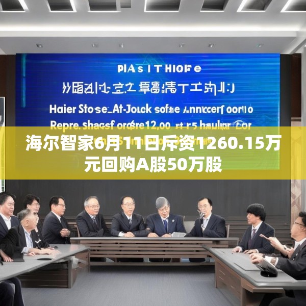 海尔智家6月11日斥资1260.15万元回购A股50万股