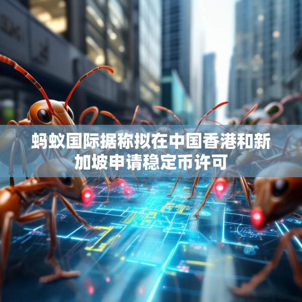 蚂蚁国际据称拟在中国香港和新加坡申请稳定币许可