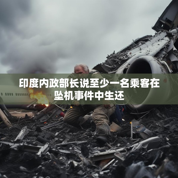 印度内政部长说至少一名乘客在坠机事件中生还