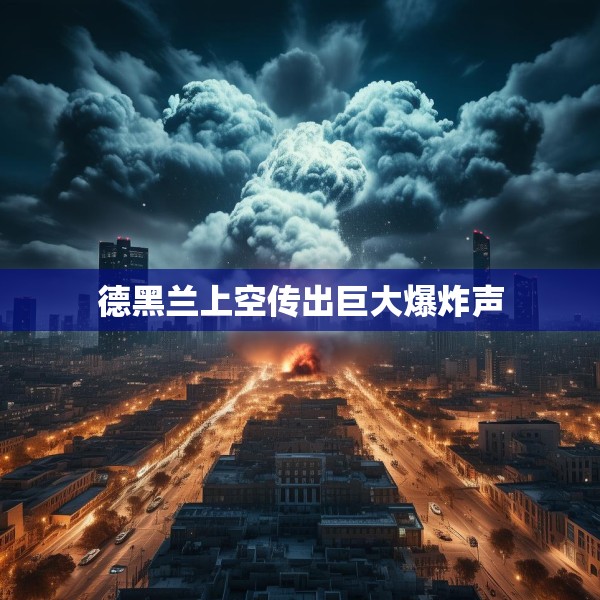德黑兰上空传出巨大爆炸声