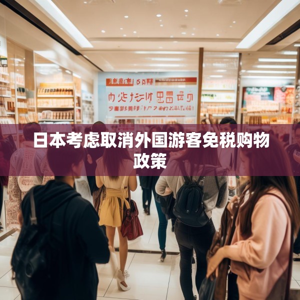 日本考虑取消外国游客免税购物政策