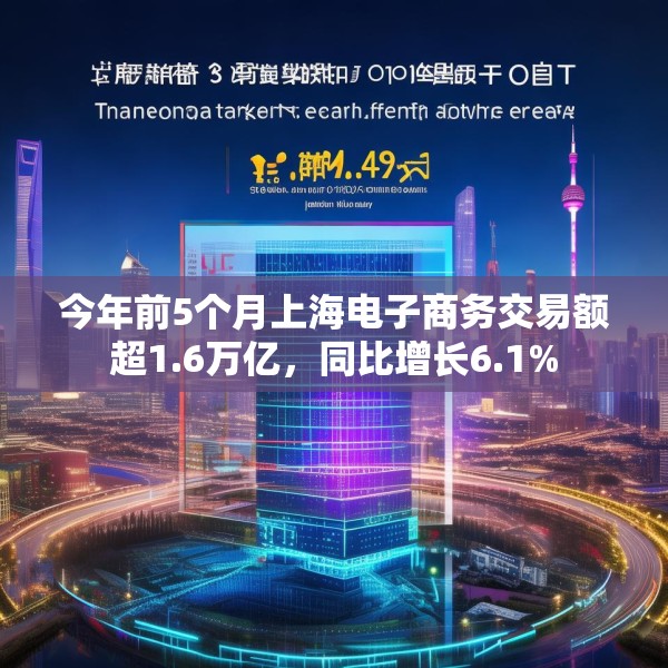 今年前5个月上海电子商务交易额超1.6万亿，同比增长6.1%