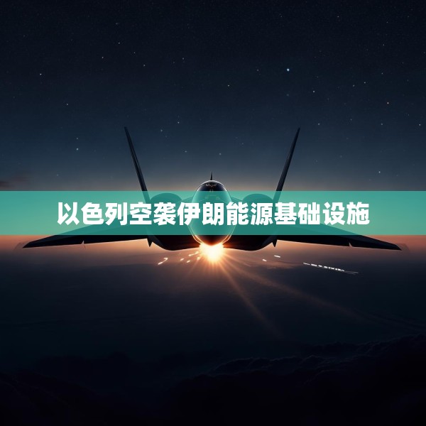 以色列空袭伊朗能源基础设施