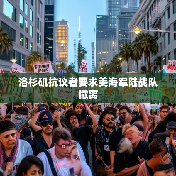 洛杉矶抗议者要求美海军陆战队撤离