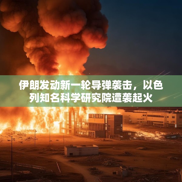 伊朗发动新一轮导弹袭击，以色列知名科学研究院遭袭起火