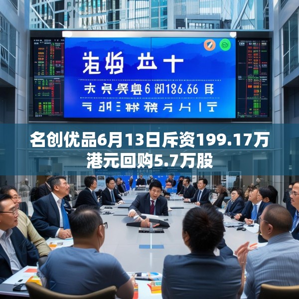 名创优品6月13日斥资199.17万港元回购5.7万股