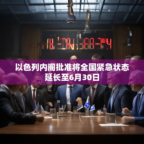 以色列内阁批准将全国紧急状态延长至6月30日