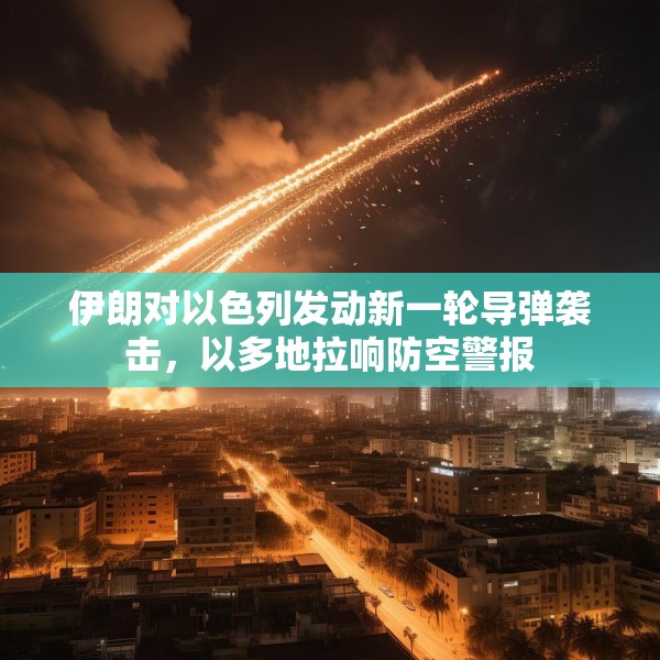 伊朗对以色列发动新一轮导弹袭击，以多地拉响防空警报